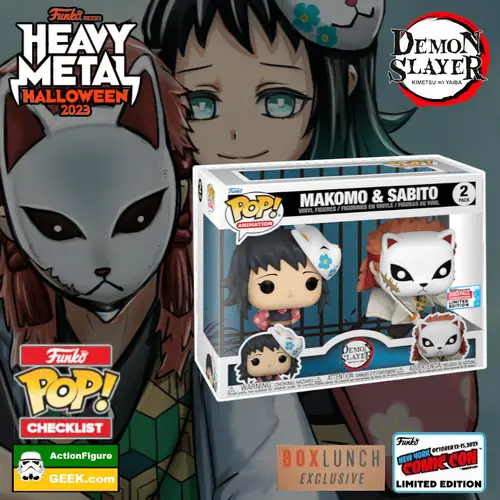 Demon Slayer – Makomo and Sabito Funko Pop! 2-pack NYCC 2023 and shared BoxLunch Exclusive