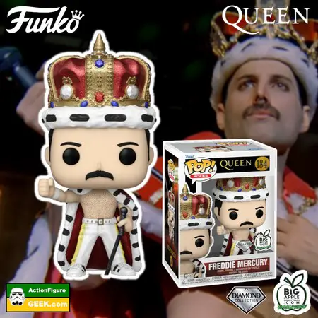 Product image 184 Freddie Mercury with Crown - Big Apple Collectibles and Funko Shop Diamond Glitter Exclusives and common Pop