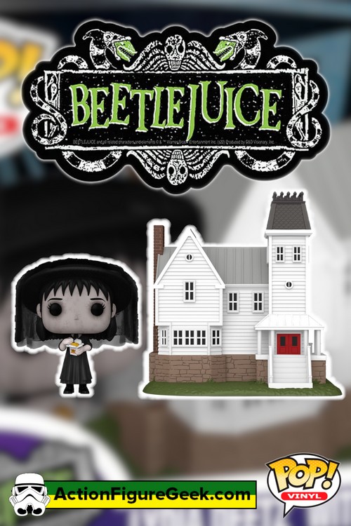47 Beetlejuice Lydia Deetz with Maitland House Pop! Town