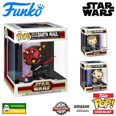 506 Darth Maul Duel of Fates Funko Pop! Deluxe Figure - Amazon Exclusive and Special Edition