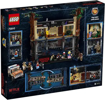 Back of the box - LEGO Stranger Things The Upside Down 75810 Building