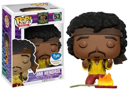 Product image 53 Jimi Hendrix with Burning Guitar - FYE Exclusive and Silver Sticker Exclusive Funko Pop