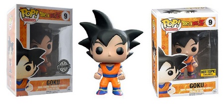 Product images Dragon Ball Z 09 Goku - Common, Hot Topic Exclusive and Silver Stickered Exclusive