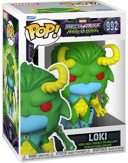 Product image 992 Loki Marvel Monster Hunters Mech Strike Vinyl Pop