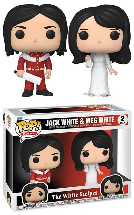 Product images - Jack White and Meg White - The White Stripes Funko Pop 2-Pack