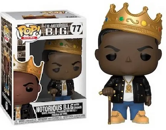 Funko Pop Gold gangsta rap toy Biggie Smalls Notorious B.I.G. 5" Vinyl Figure 