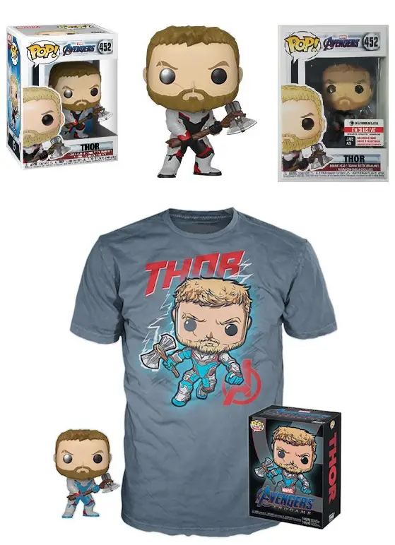 Product image 452 Thor Quantum Realm Suit - Endgame and Thor with Cards - Entertainment Earth Exclusive - GameStop T-Shirt Bundle Exclusive