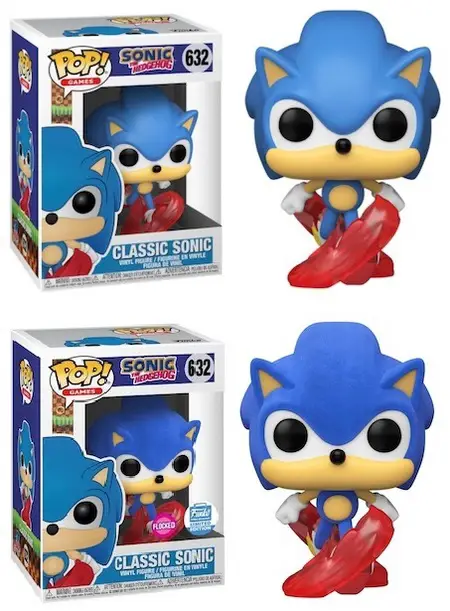 Product image 632 Sonic the Hedgehog 30th Anniversary Classic Sonic – Classic Sonic Flocked – FunkoShop Exclusive 