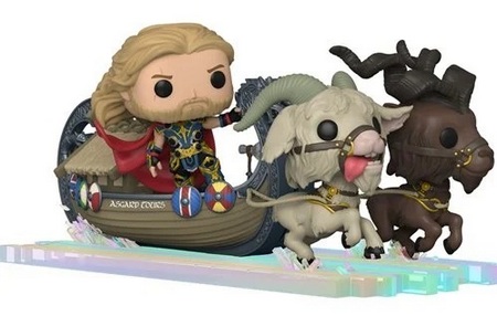 Product image Thor: Love and Thunder Thor, Toothgnasher, and Toothgrinder Goat Boat Super Deluxe Pop Ride