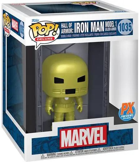 Product image 1035 Marvel Iron Man Hall of Armor Iron Man Model 1 Deluxe Funko Pop - PX Previews Exclusive