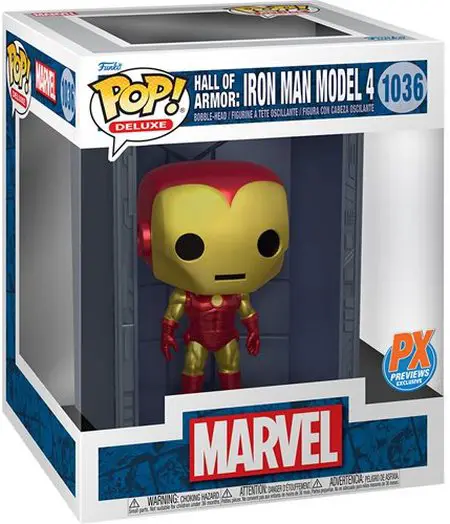 Product image 1036 Marvel Iron Man Hall of Armor Iron Man Model 4 Deluxe Funko Pop - PX Previews Exclusive