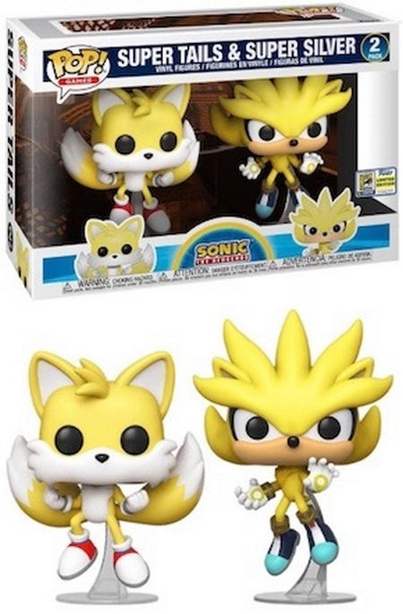 Funko Pop Sonic Sdcc 2020 - Super Tails & Super Silver (2 Pack