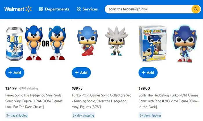 Walmart Banner - Buy Sonic the Hedgehog Pops from Walmart