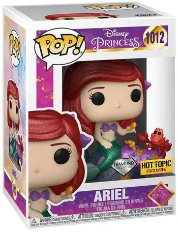Product image 1012 Disney Ultimate Princess Ariel Pop Vinyl Figure and Diamond Collection Hot Topic Exclusive