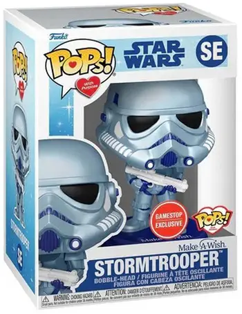 Product image Star Wars: Stormtrooper Metallic Make-A-Wish GameStop Exclusive Funko Pop