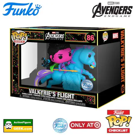 88 Valkyries' Flight Black Light Pop! Rides Funko Pop! Target Exclusive and Special Edition