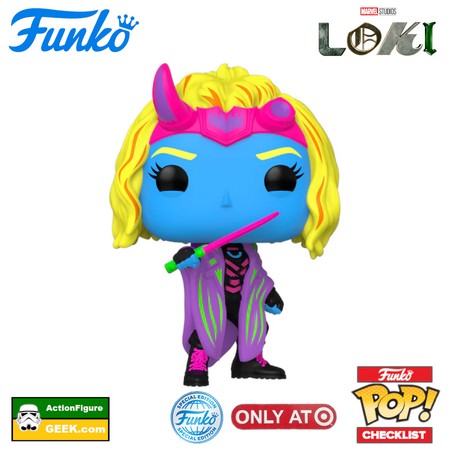 988 Sylvie Black Light Funko Pop - Loki - Target Exclusive and Special Edition