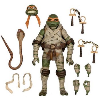 Product image Universal Monsters x Teenage Mutant Ninja Turtles Ultimate Michelangelo as The Mummy NECA Action Figure
