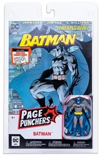 product image - Batman: Hush Batman Page Punchers 3-Inch Scale Action Figure with Batman #608 Comic Book