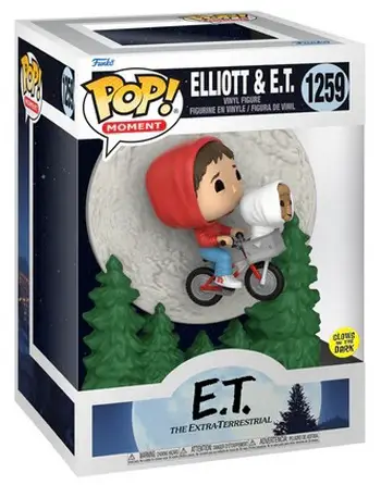 Product image 1259 Elliott and E.T. Flying GITD Movie Moment Pop