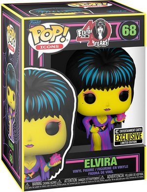 Funko Pop Product image Elvira Black Light Funko Pop - Entertainment Earth Exclusive