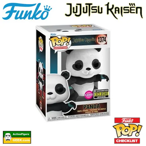 1374 Jujutsu Kaisen Panda Flocked Funko Pop! Entertainment Exclusive