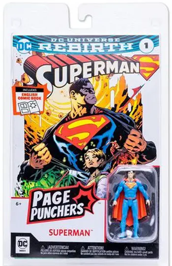 Product image Superman: Rebirth Superman Page Punchers 3-Inch Scale Action Figure with DC Universe Rebirth Superman # 1 Comic Book