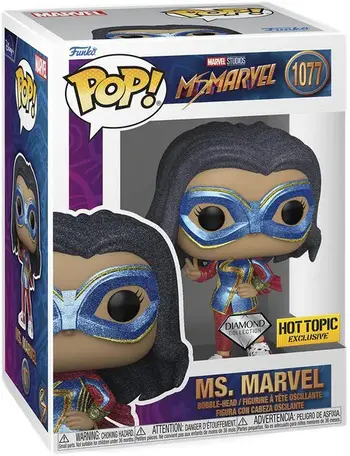 Funko Pop Product image 1077 Ms. Marvel Funko Pop Diamond Collection Hot Topic Exclusive