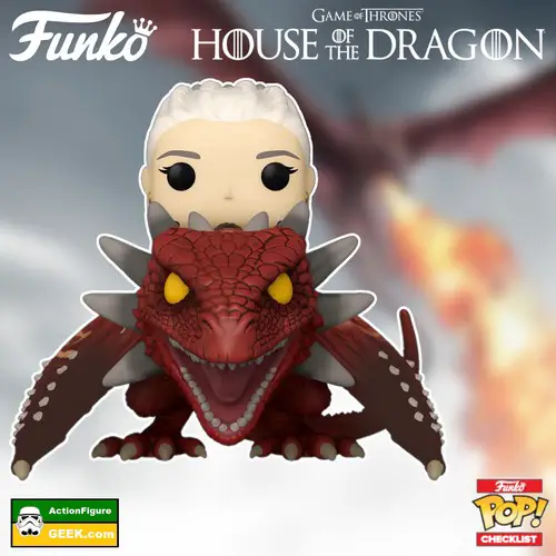 124 House of the Dragon Rhaenys Targaryen with Meleys Deluxe Funko Pop! Ride