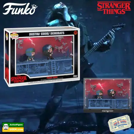 Product image Stranger Things – Dustin, Eddie, and Demobats Funko Pop! Deluxe Moment Funko Fair 2023 Day 3