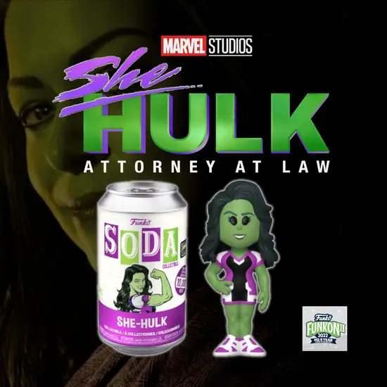 She-Hulk Funko SODA With Metallic Chase - FunKon II 2022 and FunkoShop Exclusive