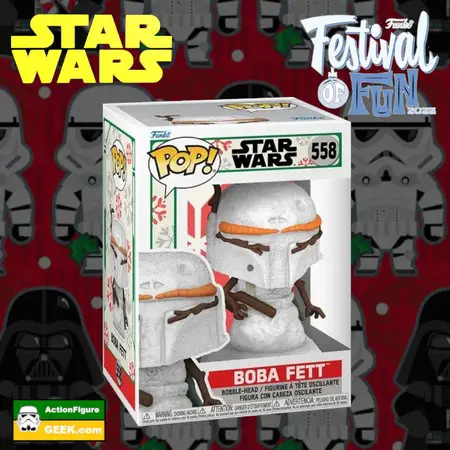 pRODUCT IMAGE 558 Boba Fett Snowman Star Wars Holiday Funko Pop