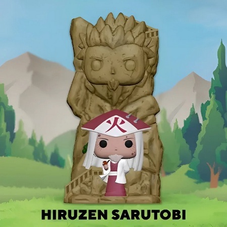 Funko product image Hiruzen Sarutobi Funko Pop (third Hokage) with Hokage Rock