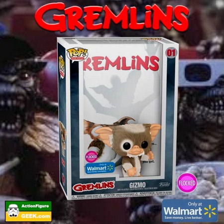 Funko Pop VHS / Movie Posters 01 Gremlins - Gizmo Flocked EXCLUSIVE Walmart