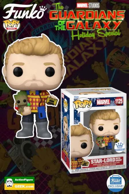 Funko Shop Product image 1125 Funko Pop Star-Lord with Groot Holiday Special FunkoShop Exclusive