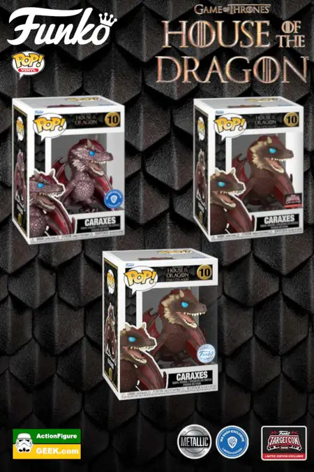 Product image House of the Dragon - Caraxes Funko Pop (Common and Metallic) Target and WB Shop Exclusives and Funko Special Edition
