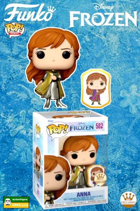 Product image Ultimate Princess Collection: Frozen - Princess Anna in gold cloak with Pin  Funko Shop Exclusive