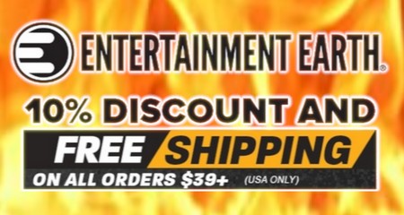 Get 10% Discount at Entertainment Earth and FREE Postage and packaging on all orders over $39.99 Click The Banner