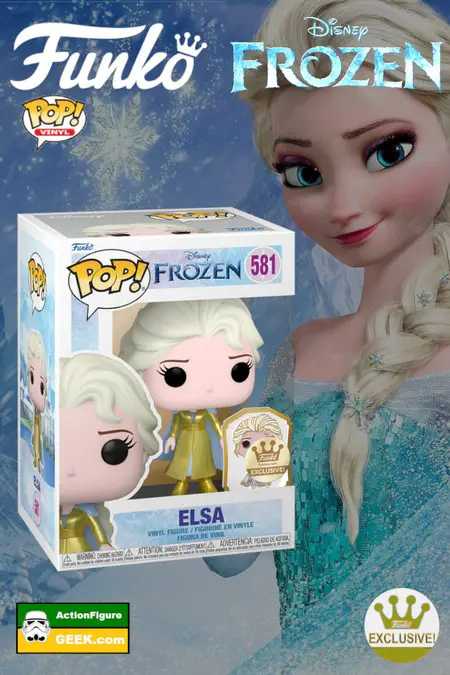 Product image Shop for the new Disney Ultimate Princess Celebration - Elsa (Gold) Funko Pop with Pop Pin
