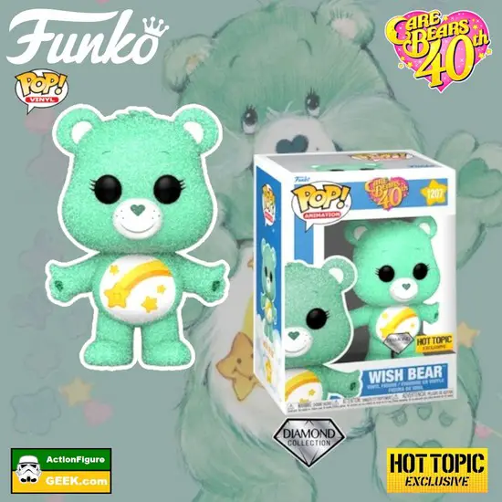 40th Anniversary – Wish Bear Diamond Glitter Funko Pop! Vinyl Figure - Hot Topic Exclusive