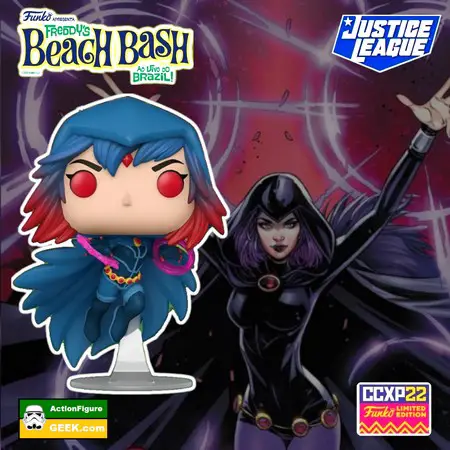 Product image Shop for the DC Heroes - Justice League - Raven Funko Pop! Vinyl Figure – 2022 Comic Con Experience CCXP, 2022 Winter Convention, and Amazon