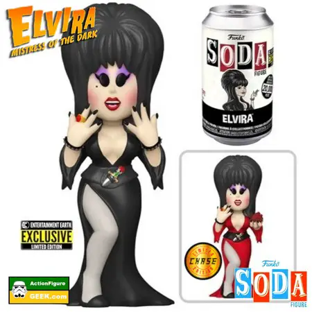 Elvira Funko Vinyl Soda Figure with Soda Can