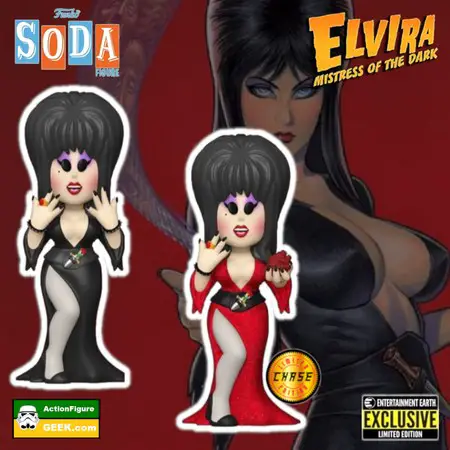 Product image Shop for the Elvira Funko Vinyl Soda Figure - Entertainment Earth Exclusive