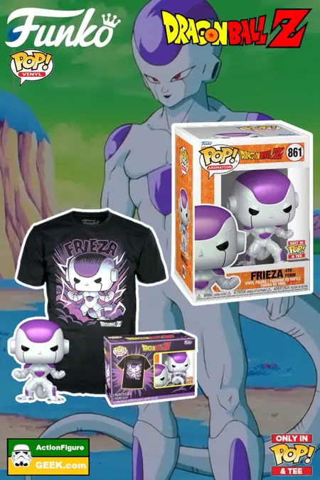 Product image Shop for the Funko Pop Dragon Ball Z Frieza Final Form Pop! Vinyl Figure and Adult Pop! T-Shirt 2-Pack