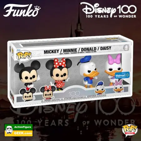 Product image Shop for Disney's 100th Anniversary 4-pack Funko Pop Walmart Exclusive