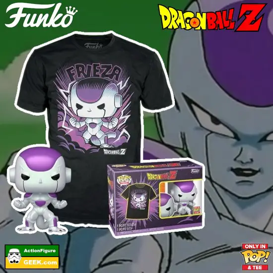 Funko Pop Dragon Ball Z Frieza Final Form Pop! Vinyl Figure and Adult Pop! T-Shirt 2-Pack
