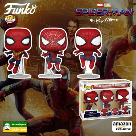 Product image Shop for the Spider-Man: No Way Home: Spider-Man Leaping 3-pack Funko