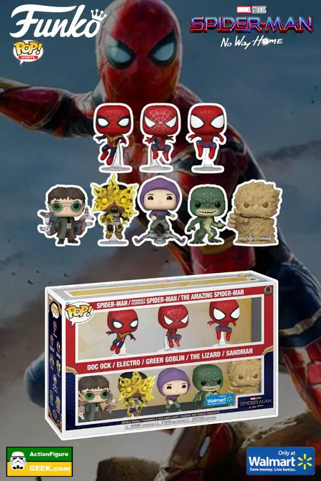 Product image Shop for the Marvel: No Way Home Spider-Man 8-pack Funko Pop! Walmart