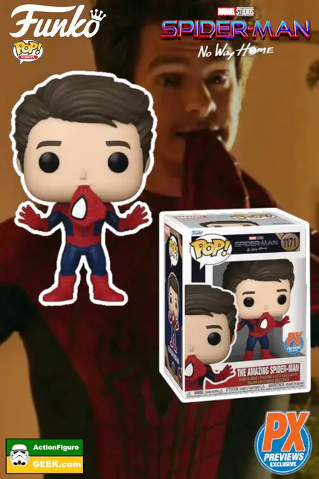 Product image Spider-Man: No Way Home - Amazing Spider-Man Andrew Garfield with unmasked (Mask in Mouth) Funko Pop PX Exclusive