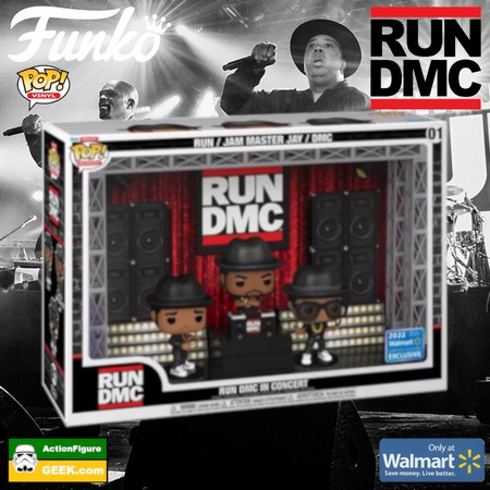 Funko Pop! Moment Deluxe: Run-D.M.C. Vinyl Figures (2022 Limited Edition  Walmart Exclusive) 